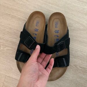 Birkenstocks Arizona Black Suede